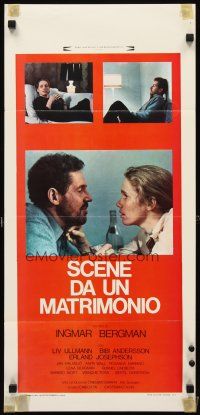 1z893 SCENES FROM A MARRIAGE Italian locandina '75 Ingmar Bergman, Liv Ullmann, Erland Josephson