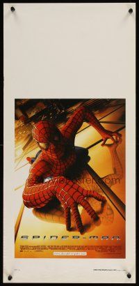 1z903 SPIDER-MAN Italian locandina '02 Tobey Maguire crawling up wall, Sam Raimi, Marvel Comics!