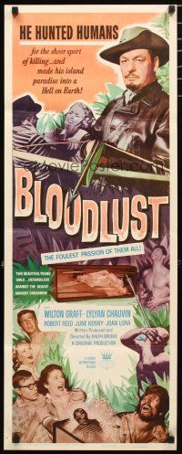 2a103 BLOODLUST insert '61 he hunted humans for sport, his island was Hell on Earth!