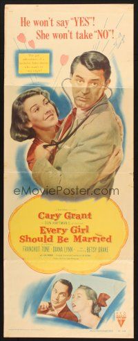 2a214 EVERY GIRL SHOULD BE MARRIED insert '48 Cary Grant, Diana Lynn, Betsy Drake!