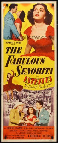 2a220 FABULOUS SENORITA insert '52 Robert Clarke, sexy Estelita Rodriguez!