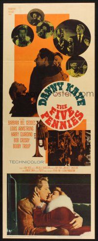 2a229 FIVE PENNIES insert '59 Danny Kaye, Louis Armstrong & Barbara Bel Geddes!