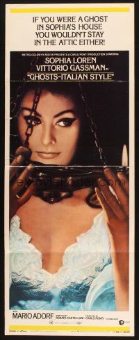 2a252 GHOSTS - ITALIAN STYLE insert '68 Questi fantasmi, sexy Sophia Loren close up!