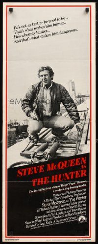 2a305 HUNTER insert '80 bounty hunter Steve McQueen riding on top of a Chicago El!