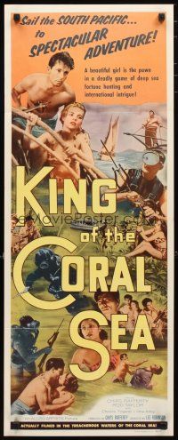 2a358 KING OF THE CORAL SEA insert '56 scuba divers Chips Rafferty & Ilma Adey in Australia!