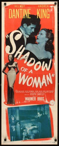 2a602 SHADOW OF A WOMAN insert '46 pretty Andrea King is in love with psychopathic Helmut Dantine!