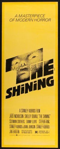 2a610 SHINING insert '80 Stephen King & Stanley Kubrick horror masterpiece, crazy Jack Nicholson!