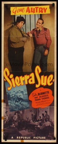 2a613 SIERRA SUE insert '41 Gene Autry, Smiley Burnette & Fay McKenzie in title role!