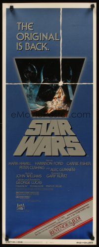 2a656 STAR WARS insert R82 George Lucas classic sci-fi epic, great art by Tom Jung!