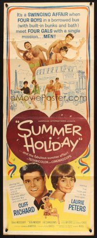 2a681 SUMMER HOLIDAY insert '63 Peter Yates directed, Cliff Richard, sexy Lauri Peters!