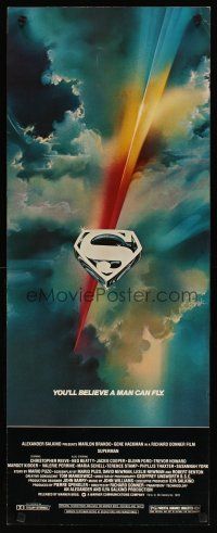 2a686 SUPERMAN insert '78 comic book hero Christopher Reeve, Gene Hackman, Bob Peak art!