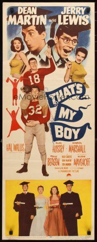 2a714 THAT'S MY BOY insert '51 wacky college students Dean Martin & Jerry Lewis!