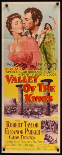 2a764 VALLEY OF THE KINGS insert '54 Robert Taylor & Eleanor Parker by Sphinx in Egypt!