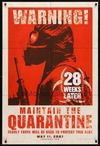 2b013 28 WEEKS LATER teaser DS 1sh '07 Catherine McCormack, Robert Carlyle, zombies!
