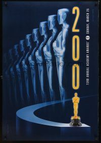 2b004 73RD ACADEMY AWARDS SUNDAY, MARCH 25, 2001 TV 1sh '01 cool design & image of Oscar!