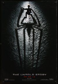 2b039 AMAZING SPIDER-MAN b&w style teaser DS 1sh '12 shadowy image of Andrew Garfield!