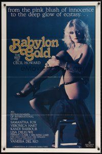2b069 BABYLON GOLD 1sh '83 sexy Samantha Fox, Veronica Hart, Vanessa del Rio!