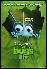 2b136 BUG'S LIFE DS 1sh '98 Walt Disney, Pixar CG, cute art of peeking ant!