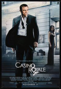 2b154 CASINO ROYALE advance DS 1sh '06 Daniel Craig as James Bond & sexy Eva Green!