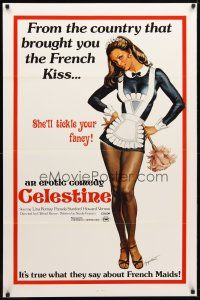 2b158 CELESTINE 1sh '74 Jesus Franco, it's true what they say about French Maids!