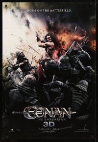 2b187 CONAN THE BARBARIAN teaser DS 1sh '11 cool image of Jason Momoa in title role!