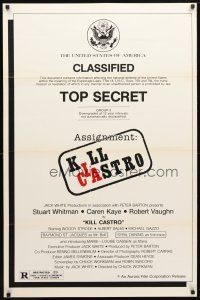 2b213 CUBA CROSSING 1sh '80 Robert Vaughn, Assignment: Kill Castro!