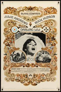 2b226 DARLING LILI 1sh '70 Julie Andrews, Rock Hudson, Blake Edwards, William Peter Blatty