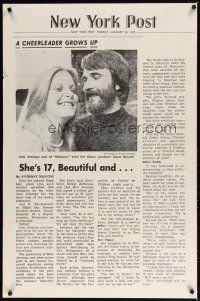 2b243 DEFIANCE OF GOOD New York Post style 1sh '74 Jean Jennings, a cheerleader grows up!