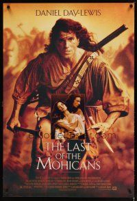 2b494 LAST OF THE MOHICANS 1sh '92 Daniel Day Lewis as adopted Native American!