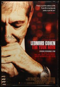 2b496 LEONARD COHEN: I'M YOUR MAN DS 1sh '05 Lian Lunson musical documentary, U2!