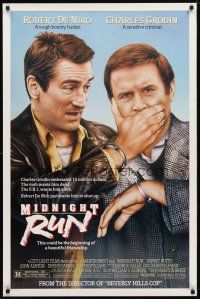 2b551 MIDNIGHT RUN DS 1sh '88 Robert De Niro with Charles Grodin who stole $15 million!
