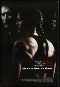 2b552 MILLION DOLLAR BABY advance DS 1sh '04 Clint Eastwood, boxer Hilary Swank, Morgan Freeman!