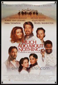 2b562 MUCH ADO ABOUT NOTHING int'l 1sh '93 Kenneth Branagh, Michael Keaton & Keanu Reeves!
