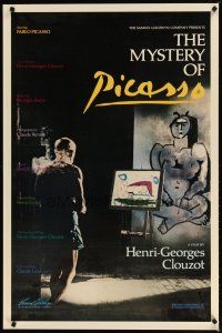 2b569 MYSTERY OF PICASSO 1sh R86 Le Mystere Picasso, Henri-Georges Clouzot & Pablo!