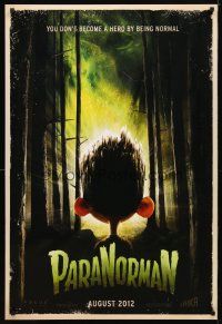 2b594 PARANORMAN advance DS 1sh '12 you don't become a hero by being normal!