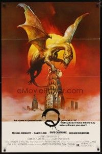 2b626 Q 1sh '82 great Boris Vallejo fantasy artwork of the winged serpent Quetzalcoatl!