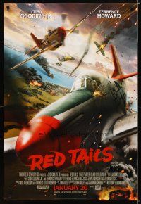 2b641 RED TAILS style A advance DS 1sh '12 Terence Howard, African-American WWII fighter pilots!