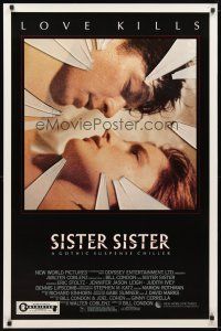 2b702 SISTER SISTER 1sh '87 image of Eric Stoltz & Jennifer Jason Leigh!