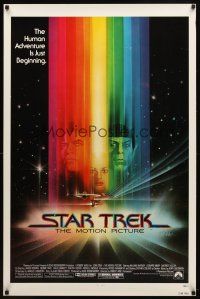2b728 STAR TREK 1sh '79 cool art of William Shatner & Leonard Nimoy by Bob Peak!