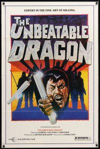 2b797 UNBEATABLE DRAGON 1sh '78 martial arts, Lo Meng is an expert in the fine art of killing!