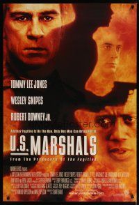 2b794 U.S. MARSHALS 1sh '98 Tommy Lee Jones, Wesley Snipes, Robert Downey Jr.!