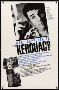 2b829 WHAT HAPPENED TO KEROUAC 1sh '86 like spiders across the stars, cool image of Jack!