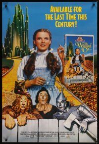 2b840 WIZARD OF OZ video 1sh R96 Victor Fleming, Judy Garland all-time classic!