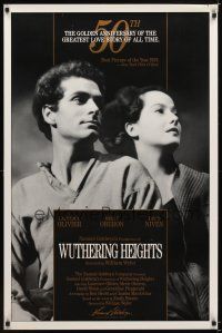 2b844 WUTHERING HEIGHTS 1sh R89 Laurence Olivier is torn with desire for Merle Oberon!