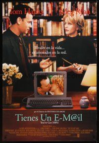 2b849 YOU'VE GOT MAIL Spanish/U.S. 1sh '98 Tom Hanks & Meg Ryan meet on the internet!