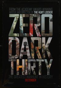 2b850 ZERO DARK THIRTY teaser DS 1sh '12 Jessica Chastain, Taylor Kinney, Scott Adkins