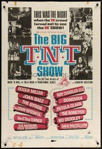 2c086 BIG T.N.T. SHOW 1sh '66 all-star rock & roll, traditional blues, country western & folk rock