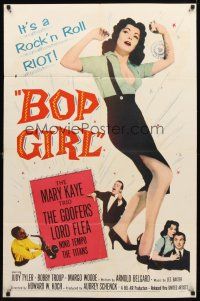 2c104 BOP GIRL GOES CALYPSO 1sh '57 it's the red-hot battle of the rages, a rock & roll romp!