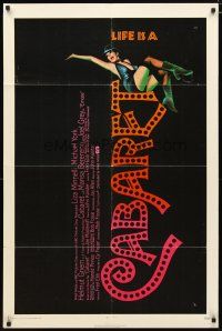 2c126 CABARET 1sh '72 singing & dancing Liza Minnelli in Nazi Germany, directed by Bob Fosse!