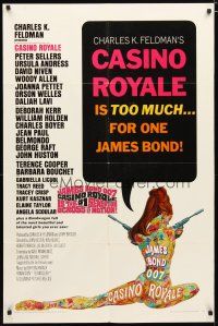 2c145 CASINO ROYALE 1sh '67 all-star James Bond spy spoof, sexy psychedelic art by Robert McGinnis